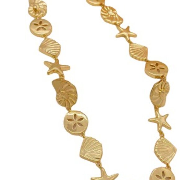 Gold Sealife Necklace - Picture 2 of 2